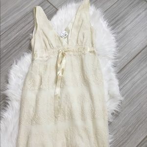 Miguelina cream lace dress